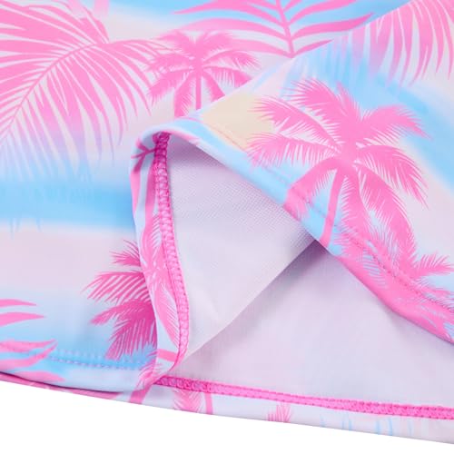 Image of Idgreatim Girls Swimsuit Rash Guard Set Long Sleeve Two Piece Bathing Suit 3-10 Years
