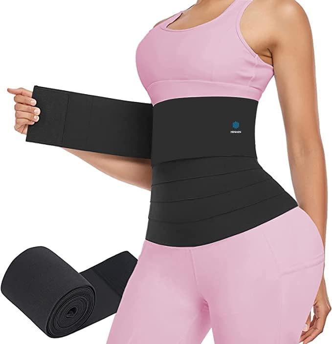Manisha Enterprise Premium Waist Trainer Belt for Women, Elastic Band Tummy Control Shapewear, Black, Free Size, Weight Loss Support | Belly Belt Body Shaper Abdominal Belt After Delivery-image-42