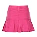 Women's Pleated Ruffle Jean Skirt Casual Girl Y2K A-Line Short Jean Mini Skirts (Pink, M)