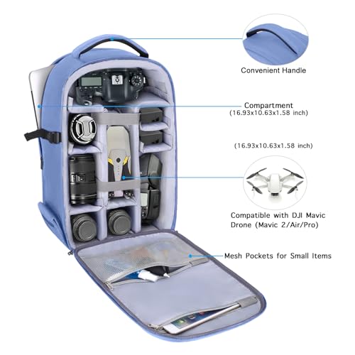 Mochila para cámara profesional impermeable 15-16 pulg miniatura 2