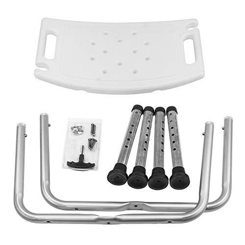 Old People Shower Chair Bath Chair, Adjustable Aluminium Alloy Elderly Bath And Shower Chair Lightweight Shower Bench Bath Bench White (Without Backrest) #TOP5