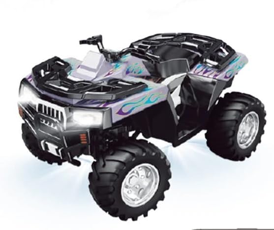 Mini RC Monster Off-Road Car – 1:54 Scale Remote Control Truck with Big Tyres, Shock Absorbers & LED Lighting | Strong Alloy Body Toy for Kids
