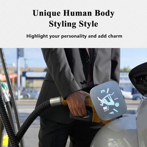 Image of Funny Car Stickers, High Gas Consumption Decal Auto Fuel Tank Cover Sticker, Universal Car Decor Accessories Fuel Gage Empty Decal for Men and Women, Fit Cars, SUVs, Trucks, Motorcycles (Colorful)