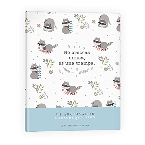 THE GREAT MOUSTACHE Carpeta archivador - mapache edition Cover