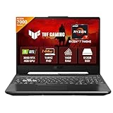 ASUS TUF A15, AMD Ryzen 7 7445HS, Gaming Laptop(RTX 3050-4GB/75W TGP/16GB RAM/512GB SSD/FHD/15.6"/144Hz/Backlit Keyboard/48Whrs/Win11/MS Office24/Graphite Black/2.3 Kg) FA506NCG-HN200WS