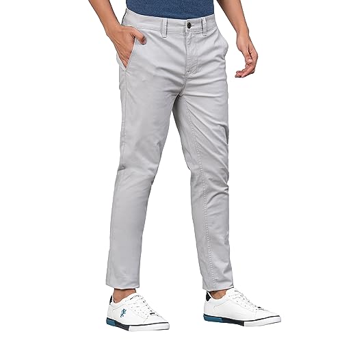 Image of Red Tape Casual Chinos for Men | Grey | Solid Woven Chinos | Skinny |Comfortable & Breathable | Durable & Moisture Absorbent | Cotton Chinos for Men
