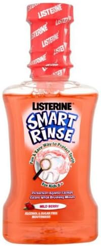 Listerine Kids Smart Rinse Baya suave 250 ml Estuche de 4