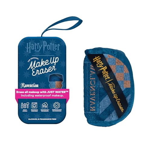 The Original MakeUp Eraser Mini PRO, Erase All Makeup With Just Water, Including Waterproof Mascara, Eyeliner, Foundation, Lipstick, Sunscreen and More! Harry Potter Ravenclaw, 1ct