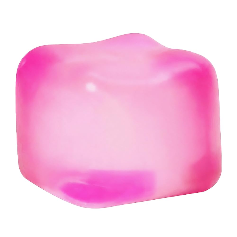 Nice Cubes, Fidget Sensory Cube Toy, Glow In The Dark TPR Squeeze Cube, Soft Stress Relief Play Cube, Portable Hand Toy for Kids Daily Entertainment — image 1