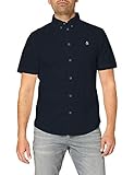 Mini collar ORIGINAL PENGUIN Poplin Camisa de Oficina, Azul (Blue (Dark Sapphire) 413), X-Small (Talla del Fabricante: X-Small Taglia Produttore X-Small) para Hombre