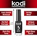 Professional Rubber Top & Base Gel Set By Kodi | 8ml 0.27 oz| Soak Off, Polish Fingernails Coat Kit | For Long Lasting Nails Layer | Easy To Use, Non-Toxic & Scentless | Cure Under LED Or UV Lamp