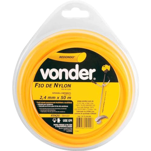 Fio de Nylon 2.4 x 50 M Redondo, Vonder VDO2985