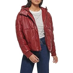 Rhubarb Faux Leather With Hood