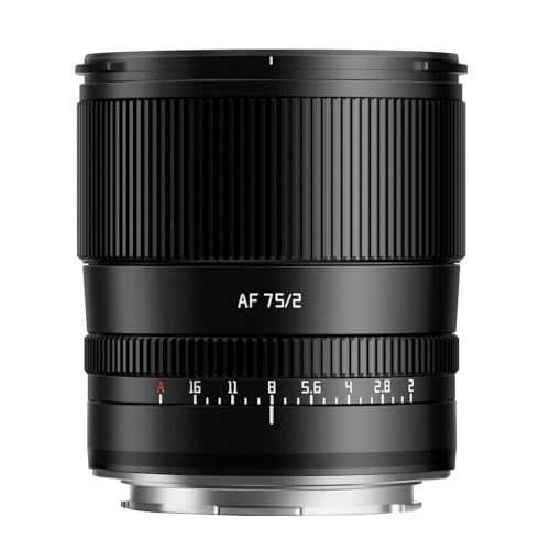 TTArtisan AF 75mm F2-Objektiv Vollformat-Porträtobjektiv, große Blende, Autofokusobjektiv für L-Mount-Kameras S1 S1R S1RII S1H; S5 S5M2 S5M2X S9;SL SL2 SL2-S T TL TL2 CL ;FP FPL BF etc.