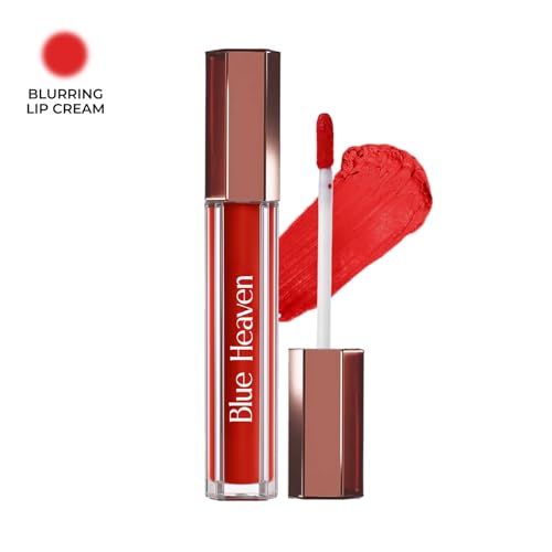Image of Blue Heaven Roseate Lip Cream| Light Weight Mousse Texture | Hydrating & Plumping Liquid Lipstick for women | Enriched with Peptides, Hyaluronic Acid & Cocoa Butter | Velvet Rouge | 3.5ml