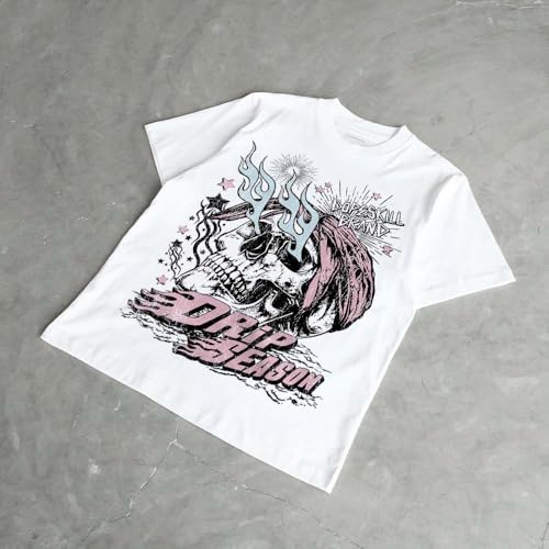 Image of DopeSkill Halloween Graphic Tee Streetwear Hip Hop Hypebeast Unisex T-Shirt Sneaker Colour Matching Shirts Spooky Graphic