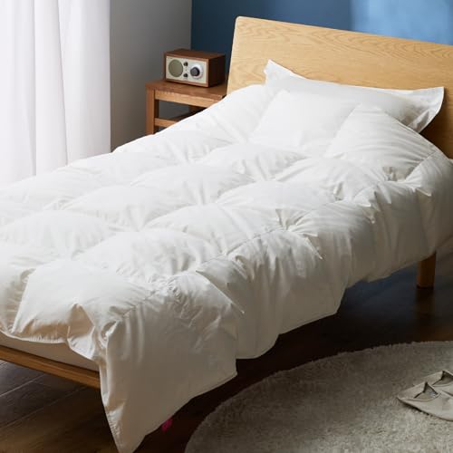 [甲州羽毛肌掛けふとん]ウクライナホワイトマザーグース 95%抗菌の糸 ホワイト(クイーン) ふとんカバー付 寝具 布団 羽毛布団 掛け布団 掛布団 掛けふとん 富士吉田市