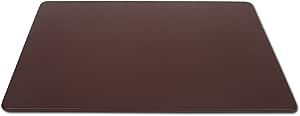 Dacasso 34" X 20" Leather Desk Mat- Chocolate Brown