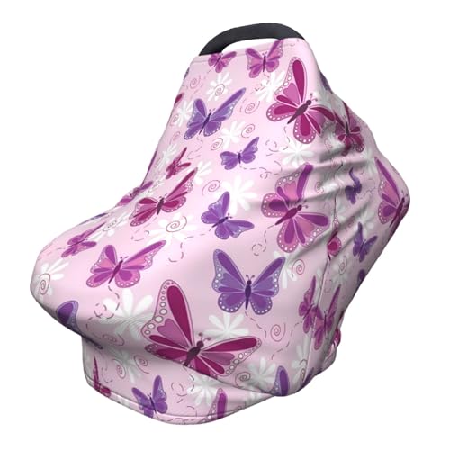 Cute Butterfly Baby Car Seat Canopy
