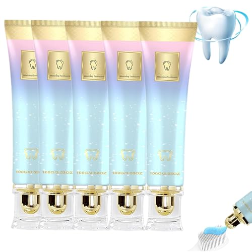 Pasta Dentífrica Dlanqueadora Con Niacina Amida - Pasta Dentífrica Blanqueadora Triple, Refresca El Aliento, Protege El Esmalte Y Fortalece Los Dientes, Pasta Dentífrica Blanca (5)