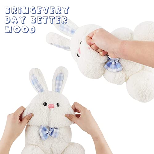Plush Bunny Toy Stuffed Sitting Animals,Soft Cute White Rabbit Plushies Animals Pillows Toy For Kids Adults Birthday Easter Party Ornament Gift,9.4"/24Cm #TOP2