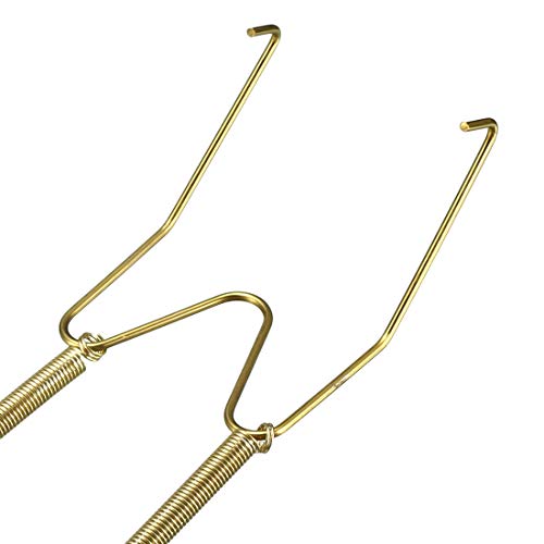 Image of uxcell Plate Hanger, 8-inch W Type Zinc Plated Invisible Wall Decorative Hooks