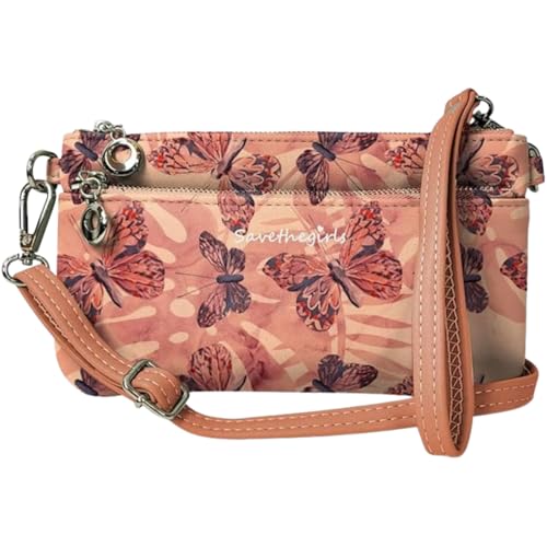 Image of Save the Girls Cell Phone Purse - Touch Screen Women's Crossbody Bag - Clutch Purses for Women (Bella)