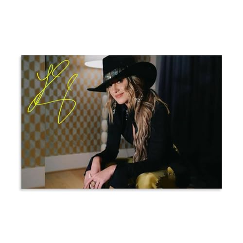 Zbwqlte Lainey Wilson Joli poster mural sur toile pour salon 30 x 45 cm