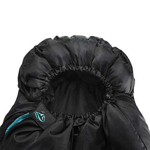 FE Active Bolsa de Dormir para Camping - 3-4 Estaciones Extra Larga con Capucha Ligera, Compacta y Cálida para Camping, Mochilero, Caminatas y Viajes miniatura 6