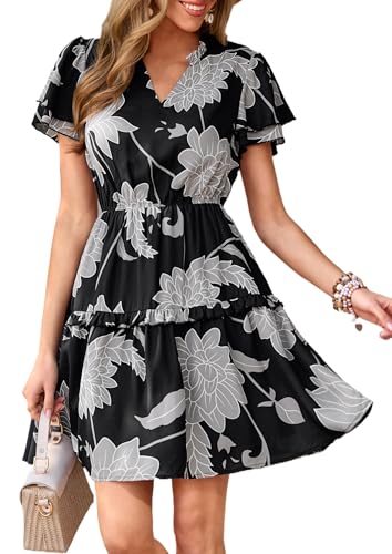 Image of PRETTYGARDEN Womens Summer Floral Beach Dresses