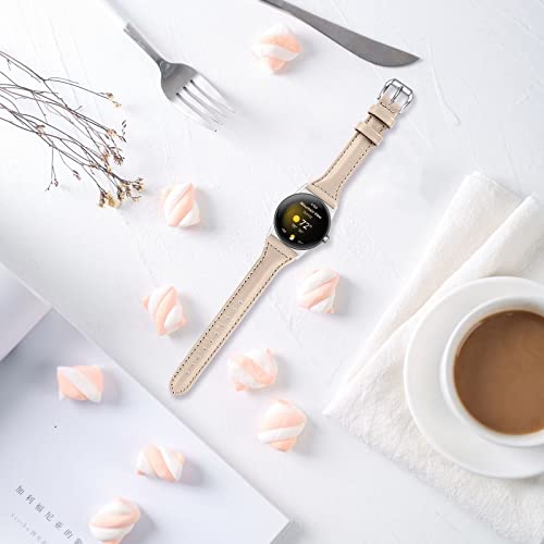 Correa de cuero compatible para Google Pixel Watch miniatura 3