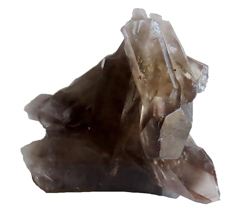 Conglomérat de quartz noir fumé sur bureau, minéral de 103 g de sérénité