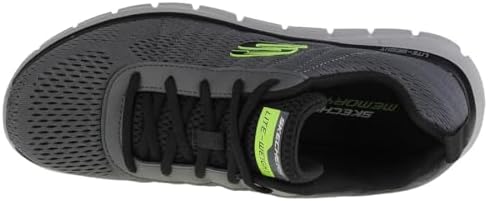 Skechers mens Skechers Men's Track Moulton Oxford, Charcoal/Black, 11 US | Image 2