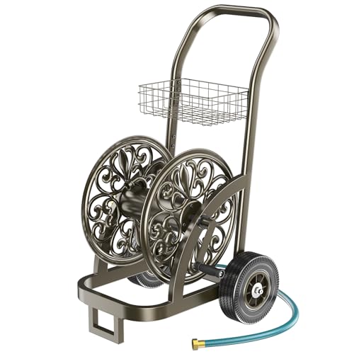 GOFORWILD Garden Hose Reel Cart with Wheel, Hold up to...