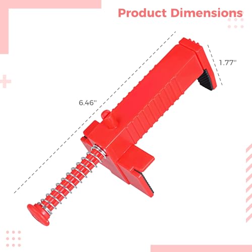 2 Pcs Adjustable Brick Liner Tools con abrazadera de resorte, bloques antideslizantes de alta resistencia para mampostería, rango de 3.5-4.7 pulgadas, perfecto para construcción miniatura 3