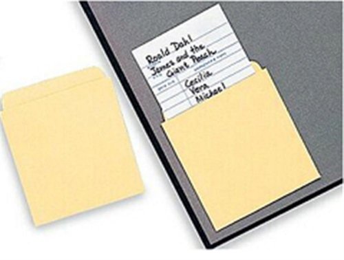 Library Card Pockets, 50-Count