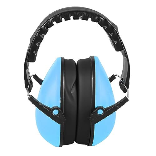 ZIZEV Children Safety Earmuffs, Soundproof Earmuffs Protective Odorless Environmentally Friendly with Cloth Bag for Study (Sky Blue)