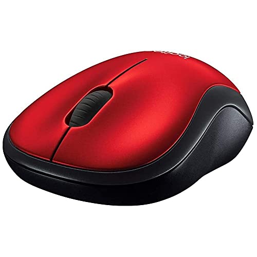 Logitech M185 Compact Ambidextrous Wireless Mouse with Rubber Grips - Red - image 4