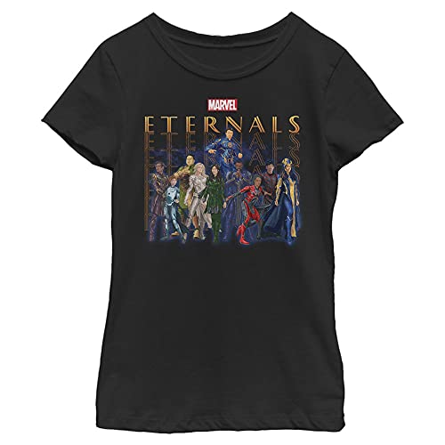 T-shirt Marvel Eternals fille noir taille S vêtement coton imprimé super-héros