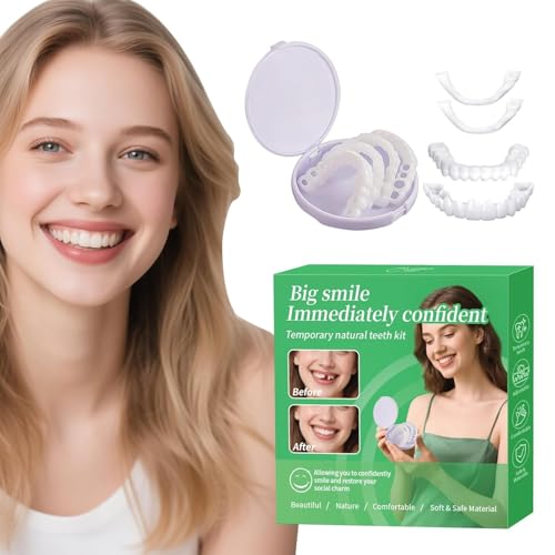 2 Pairs, Adjustable for Men and Women, Regain Confidence Smile, Nature and Comfortable-00Z50B