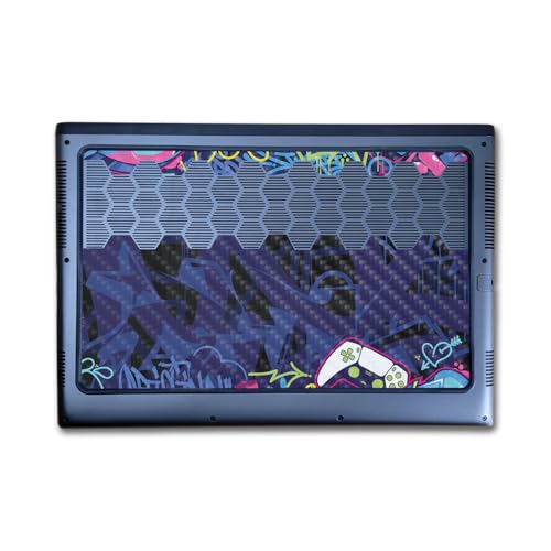 Image of Carbon Fiber Laptop Skin Compatible with Alienware M16 R2 (2024) - Gamer Tag - Premium 3M Vinyl Protective Wrap Decal Cover - Easy to Apply | Crafted in The USA by MightySkins