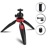tripode de mesa para reflex Compatible con mini cámara: Canon, Nikon, Sony, Panasonic, Olympus, Leica, Fujifilm, cámaras Kodak, peso de carga máxima de 2,0 KG.