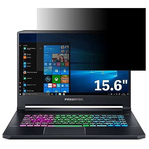 acer PT515-51-F76Y7 (Predator Triton 500) 15.6�C���` 16:9 �Ή� �̂������h�~ �t�B���^�[ �v���C�o�V�[�t�B���^�[ �p�\�R��PC �m�[�g�u�b�N�^ �t���ی�t�B���� �u���[���C�g�J�b�g ���˖h�~ �p�\�R�� �Z