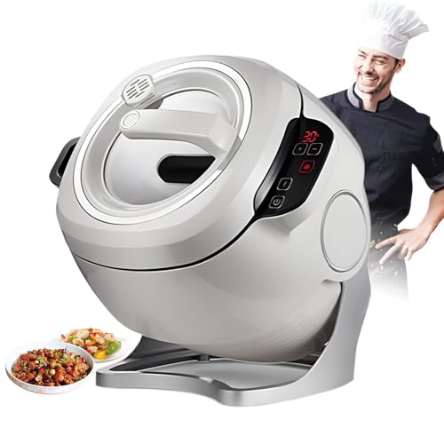 Procesador de alimentos comercial con rotación de 360° y cuerpo de olla ajustable, cocción automática de 3 velocidades, perfecto para restaurantes y cocinas domésticas