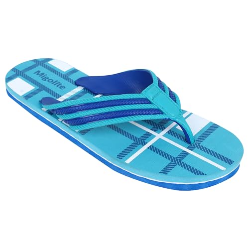 Image of Men's Stylish Checked Flip-Flops | Soft Sole Casual Slippers for Comfort