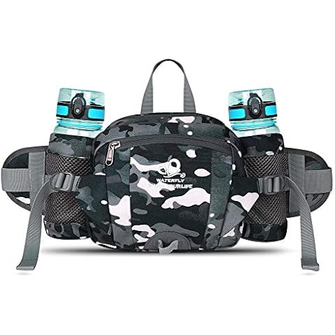 Waterfly Riñonera Deportiva Impermeable con Portabotellas Cover