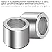 10 Pack M8 Aluminum Spacers, 8.2mm ID x 12mm OD x 10 mm Length Round Spacer, Unthreaded Standoff Bushing Plain Finish Metal Spacer, 5/16 inch ID Screw Standoff Fits 5/16in or M8 Screw Bolts