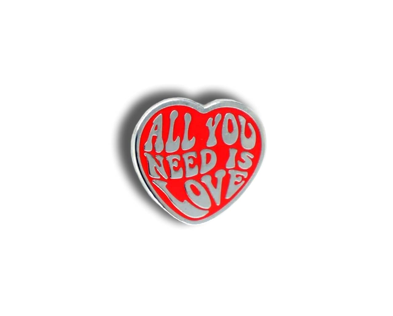 All you need is love Hard Enamel Pin Badge Gift for The Beatles lovers Man Woman Peace Hippie