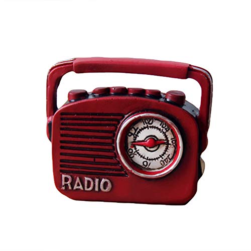 Le yi Wang You Ornaments,Collectible Figurines,Antique Mini home appliance decoration Telephone/Typewriter/Camera/Phonograph/Sound player Retro Decorating Cassette Player