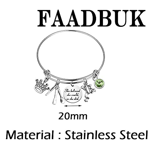 FAADBUK Frog Inspired Bracelet She Believed She Could So She Did Inspiration Gift for Her2